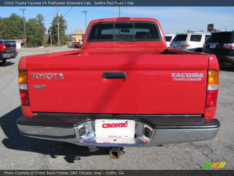 Sunfire Red Pearl / Oak 2000 Toyota Tacoma V6 PreRunner Extended Cab