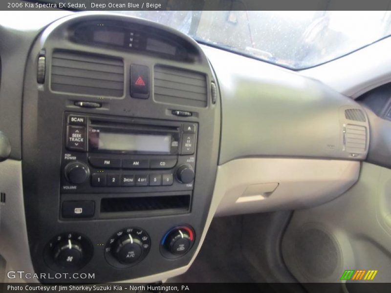 Deep Ocean Blue / Beige 2006 Kia Spectra EX Sedan