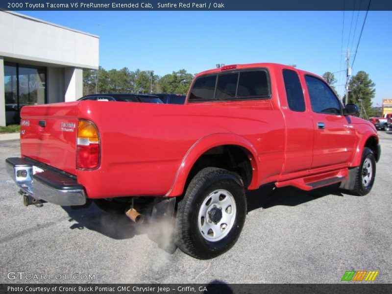 Sunfire Red Pearl / Oak 2000 Toyota Tacoma V6 PreRunner Extended Cab