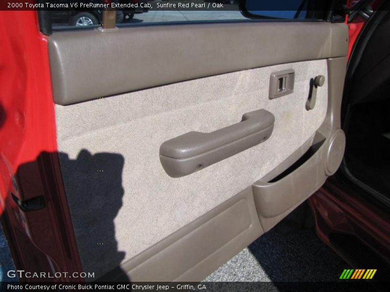 Sunfire Red Pearl / Oak 2000 Toyota Tacoma V6 PreRunner Extended Cab