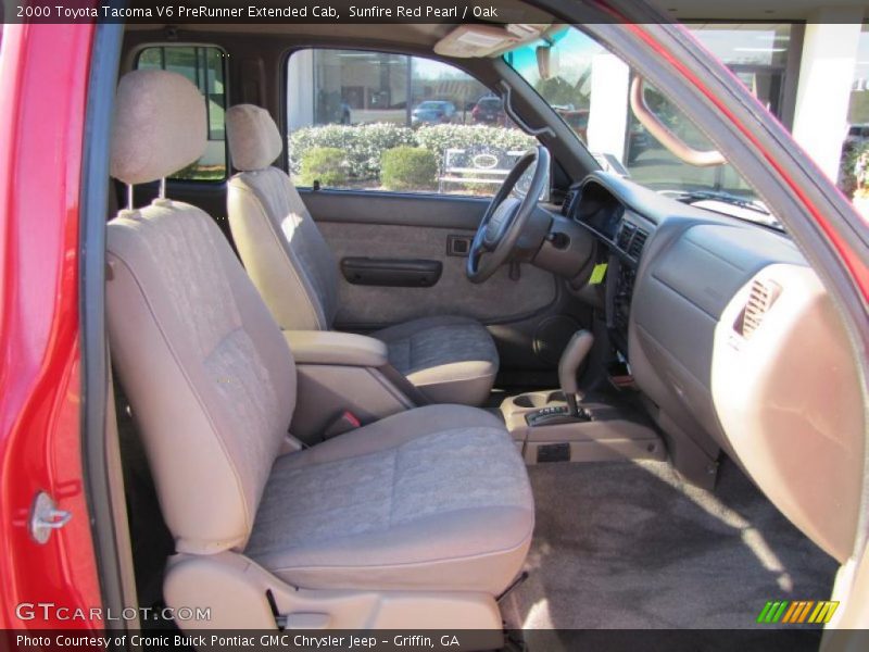 Sunfire Red Pearl / Oak 2000 Toyota Tacoma V6 PreRunner Extended Cab