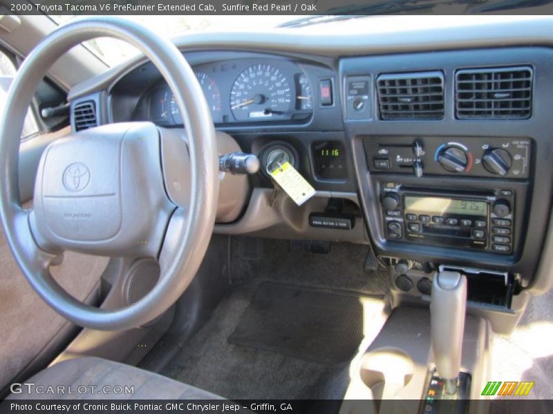 Sunfire Red Pearl / Oak 2000 Toyota Tacoma V6 PreRunner Extended Cab