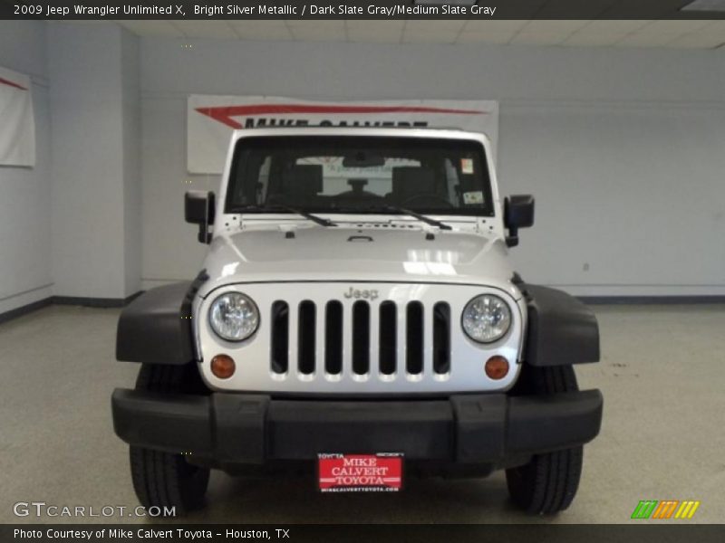 Bright Silver Metallic / Dark Slate Gray/Medium Slate Gray 2009 Jeep Wrangler Unlimited X