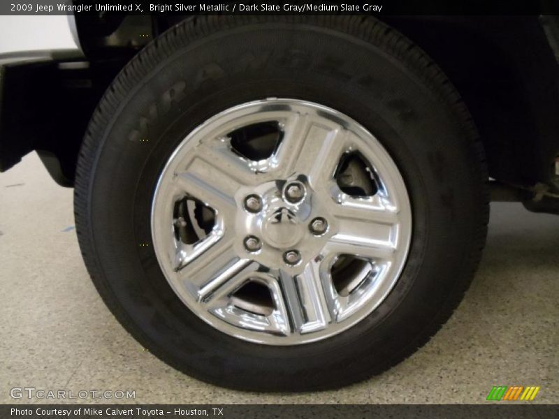 Bright Silver Metallic / Dark Slate Gray/Medium Slate Gray 2009 Jeep Wrangler Unlimited X