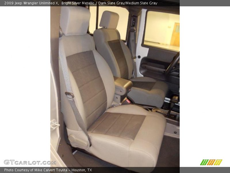 Bright Silver Metallic / Dark Slate Gray/Medium Slate Gray 2009 Jeep Wrangler Unlimited X