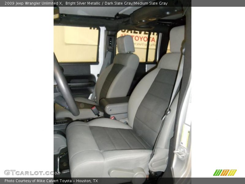 Bright Silver Metallic / Dark Slate Gray/Medium Slate Gray 2009 Jeep Wrangler Unlimited X
