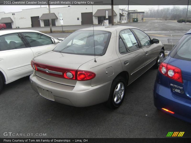 Sandrift Metallic / Graphite Gray 2003 Chevrolet Cavalier Sedan