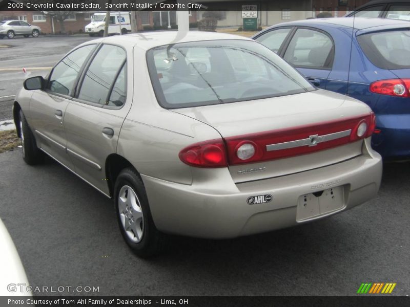 Sandrift Metallic / Graphite Gray 2003 Chevrolet Cavalier Sedan