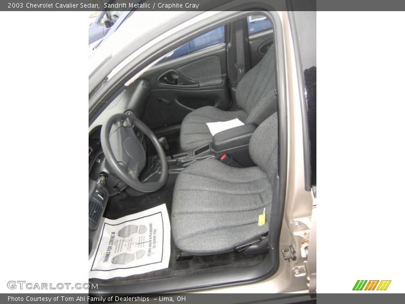 Sandrift Metallic / Graphite Gray 2003 Chevrolet Cavalier Sedan