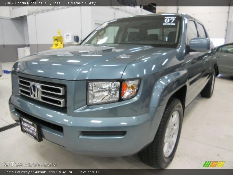 Steel Blue Metallic / Gray 2007 Honda Ridgeline RTL