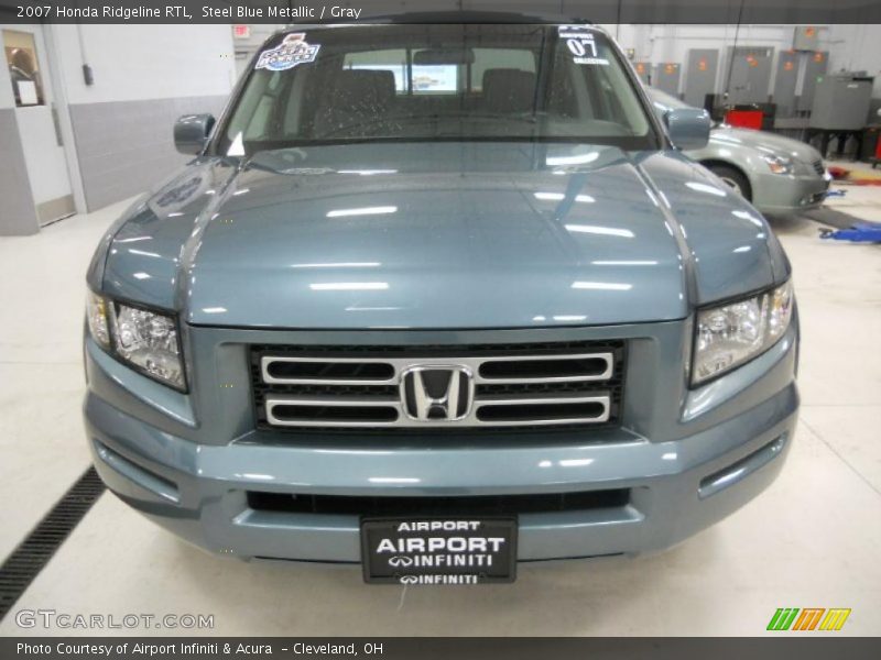 Steel Blue Metallic / Gray 2007 Honda Ridgeline RTL