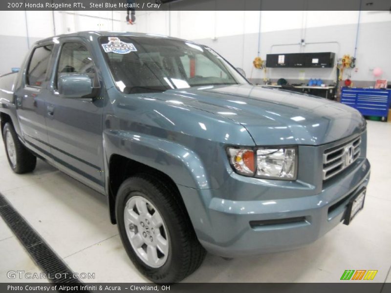 Steel Blue Metallic / Gray 2007 Honda Ridgeline RTL