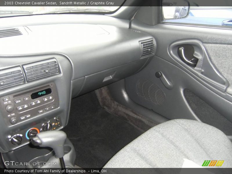 Sandrift Metallic / Graphite Gray 2003 Chevrolet Cavalier Sedan