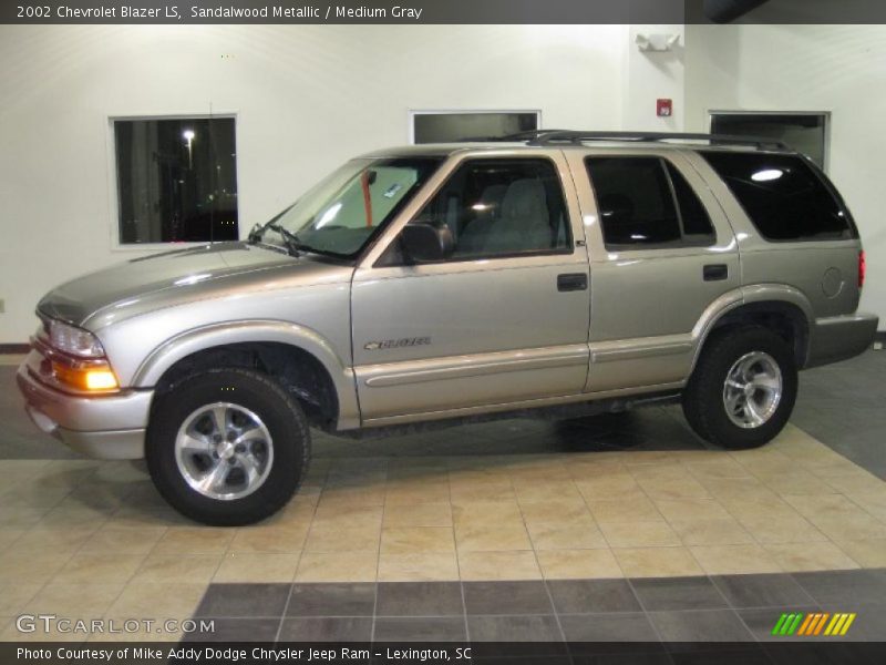 Sandalwood Metallic / Medium Gray 2002 Chevrolet Blazer LS
