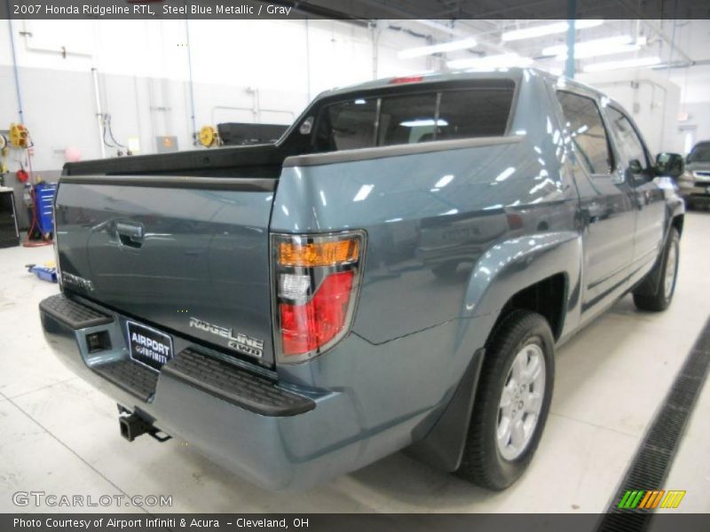 Steel Blue Metallic / Gray 2007 Honda Ridgeline RTL