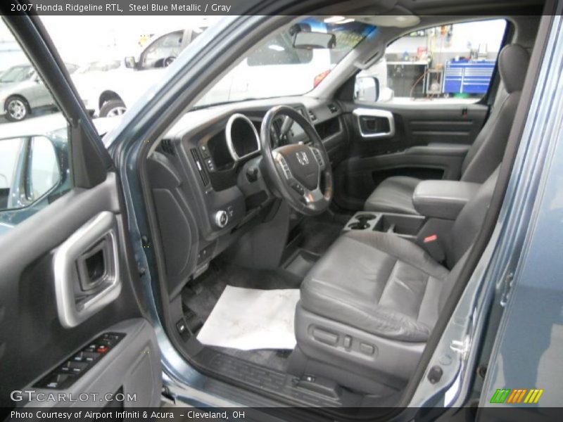 Steel Blue Metallic / Gray 2007 Honda Ridgeline RTL