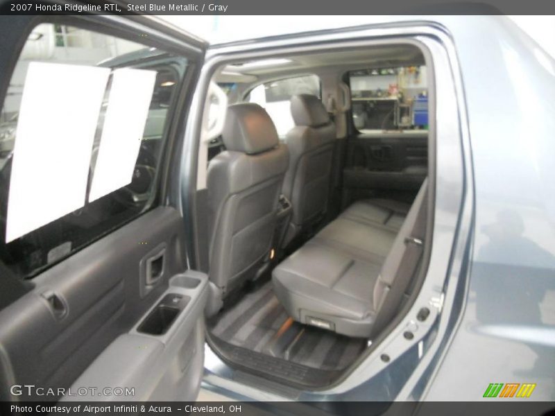 Steel Blue Metallic / Gray 2007 Honda Ridgeline RTL