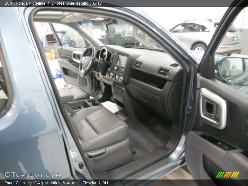 Steel Blue Metallic / Gray 2007 Honda Ridgeline RTL
