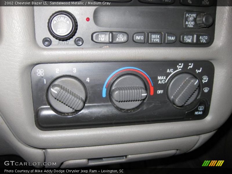 Controls of 2002 Blazer LS