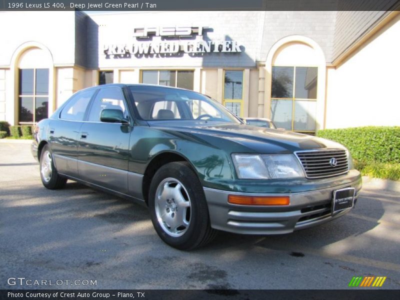 Deep Jewel Green Pearl / Tan 1996 Lexus LS 400