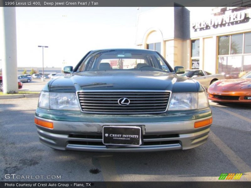 Deep Jewel Green Pearl / Tan 1996 Lexus LS 400