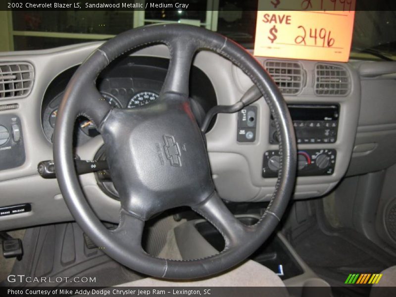 Sandalwood Metallic / Medium Gray 2002 Chevrolet Blazer LS