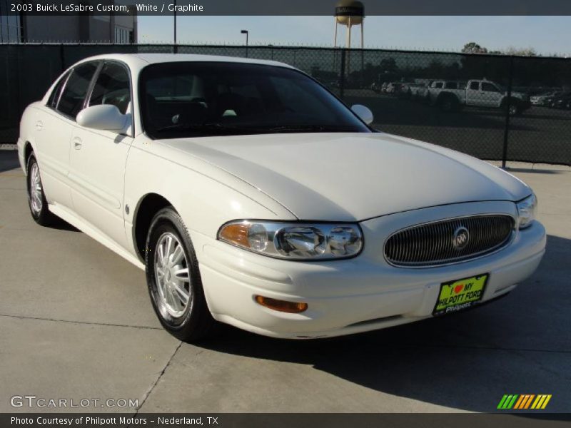 White / Graphite 2003 Buick LeSabre Custom