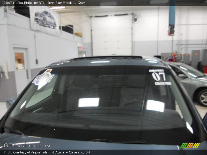 Steel Blue Metallic / Gray 2007 Honda Ridgeline RTL
