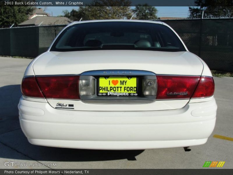 White / Graphite 2003 Buick LeSabre Custom