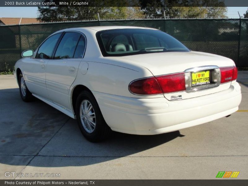 White / Graphite 2003 Buick LeSabre Custom