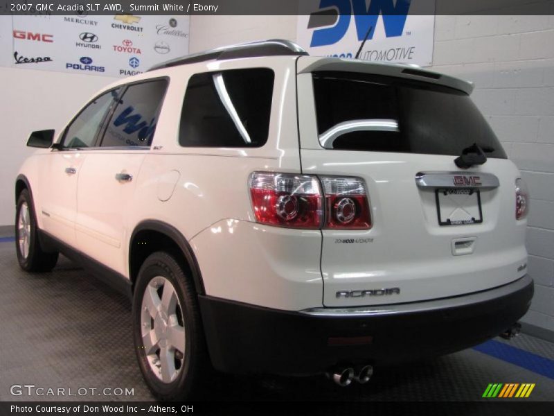 Summit White / Ebony 2007 GMC Acadia SLT AWD