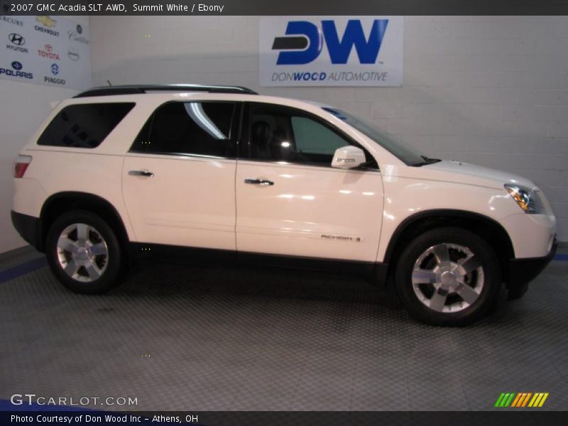 Summit White / Ebony 2007 GMC Acadia SLT AWD