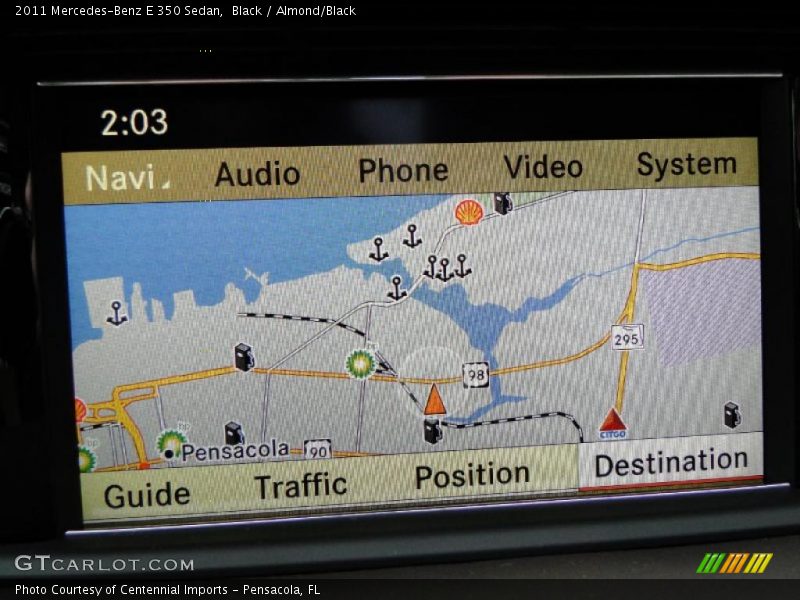 Navigation of 2011 E 350 Sedan
