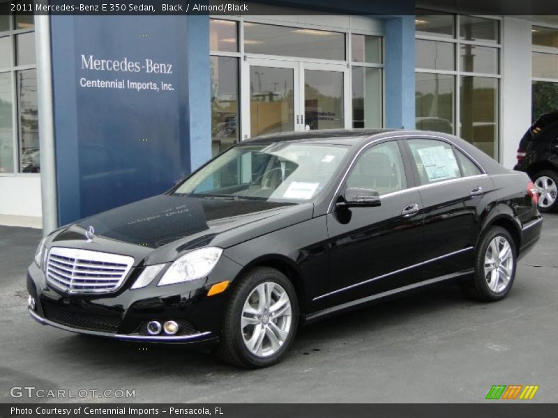 Black / Almond/Black 2011 Mercedes-Benz E 350 Sedan