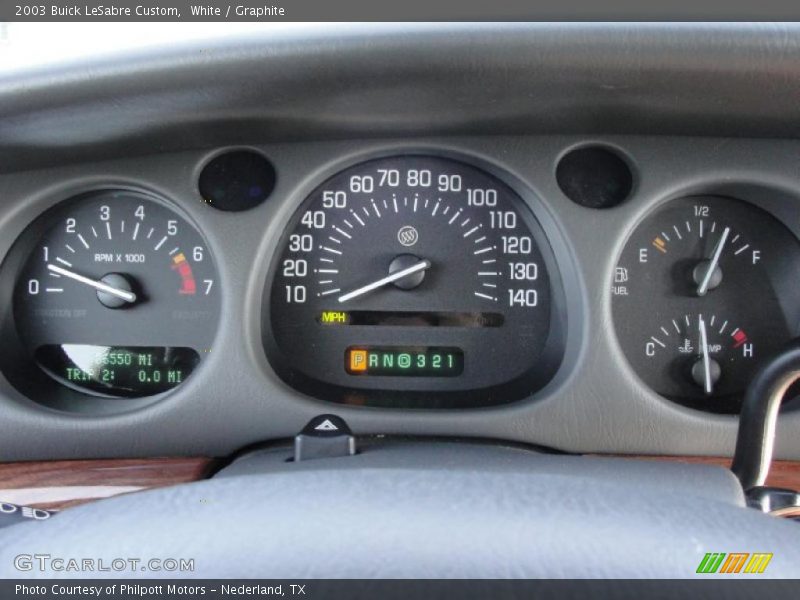 White / Graphite 2003 Buick LeSabre Custom