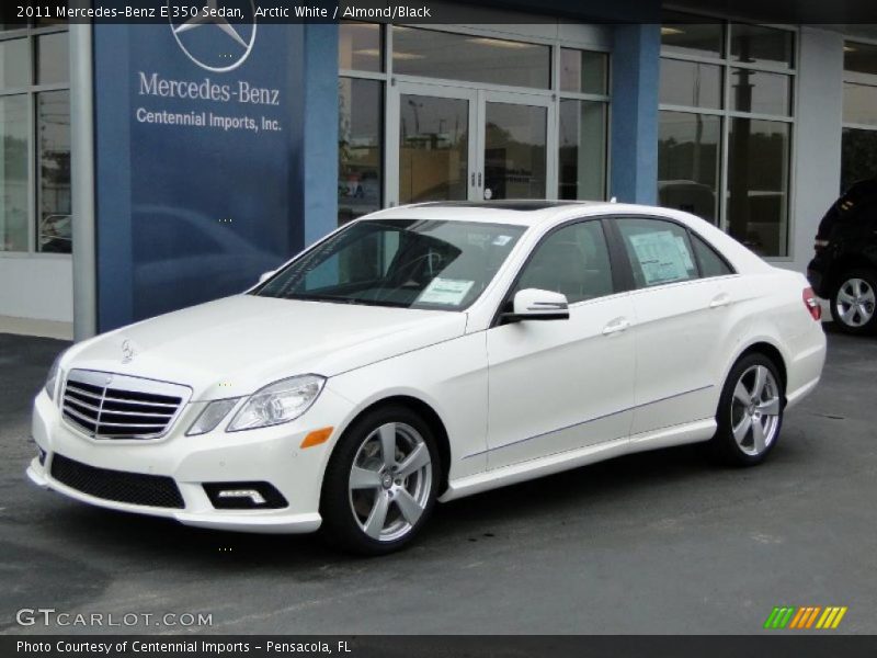 Arctic White / Almond/Black 2011 Mercedes-Benz E 350 Sedan