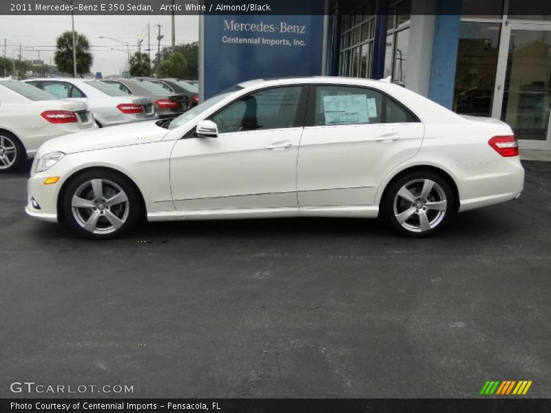 Arctic White / Almond/Black 2011 Mercedes-Benz E 350 Sedan