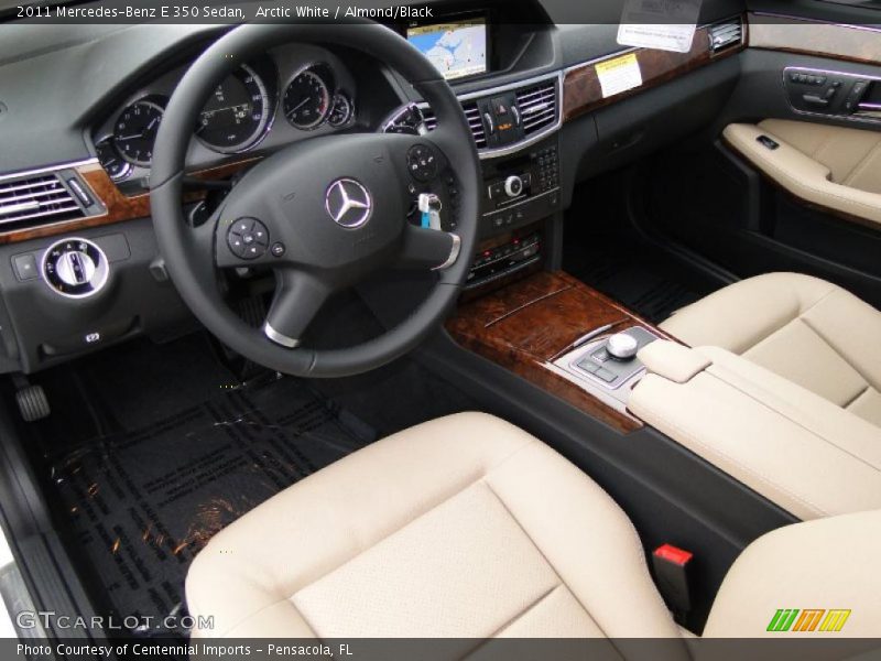 Arctic White / Almond/Black 2011 Mercedes-Benz E 350 Sedan