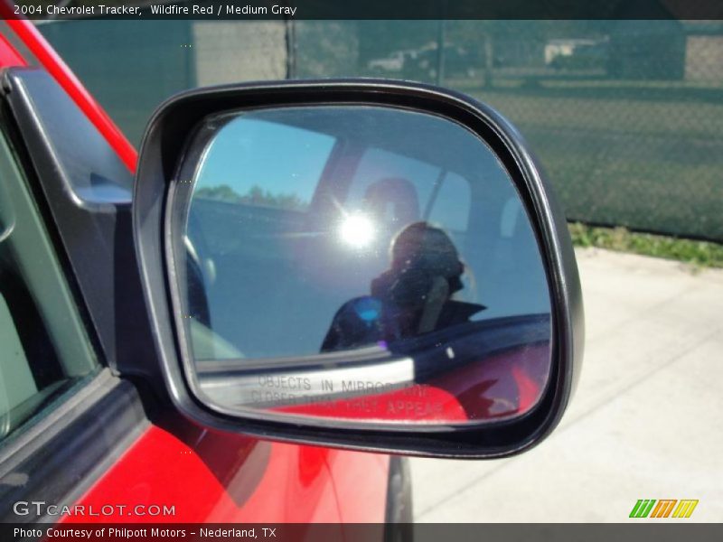 Wildfire Red / Medium Gray 2004 Chevrolet Tracker