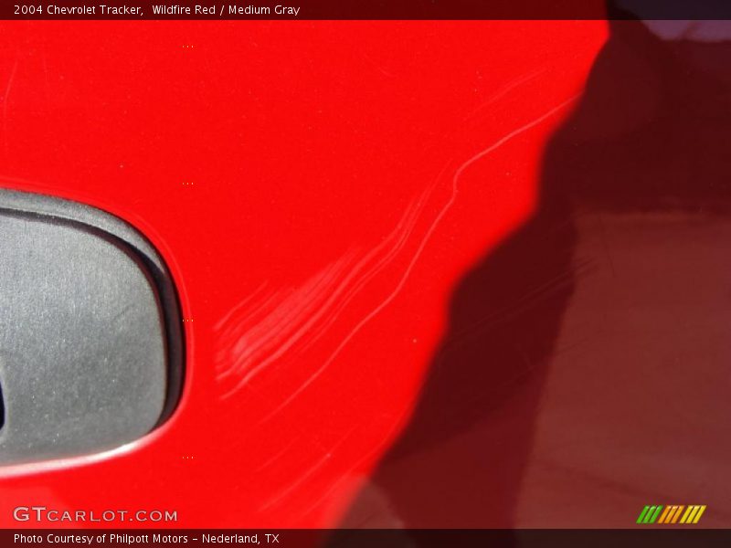 Wildfire Red / Medium Gray 2004 Chevrolet Tracker