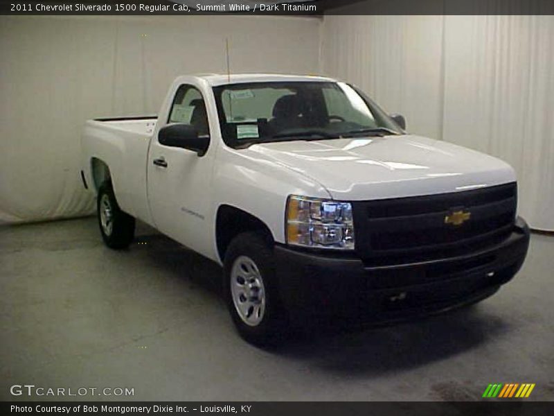 Summit White / Dark Titanium 2011 Chevrolet Silverado 1500 Regular Cab