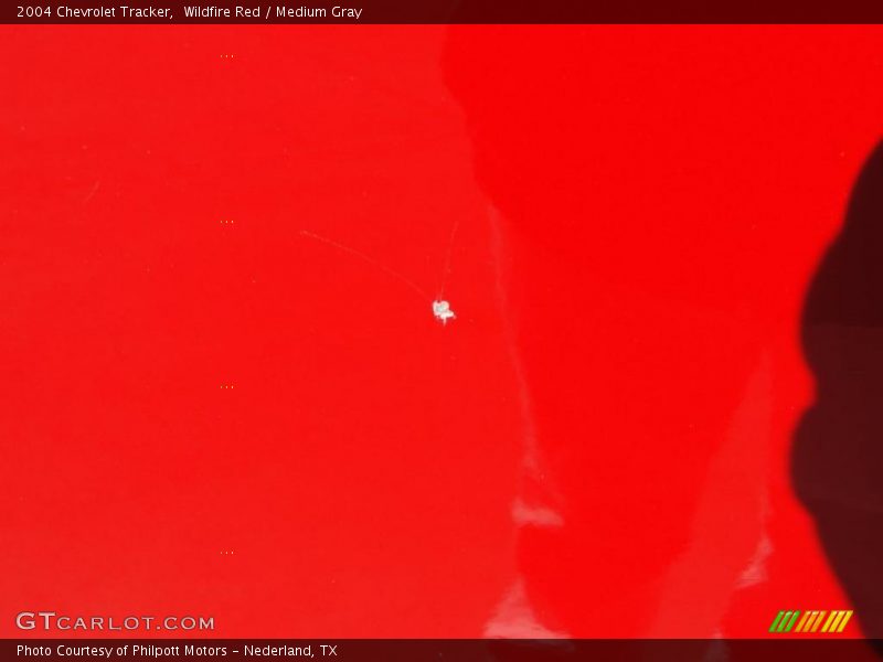 Wildfire Red / Medium Gray 2004 Chevrolet Tracker