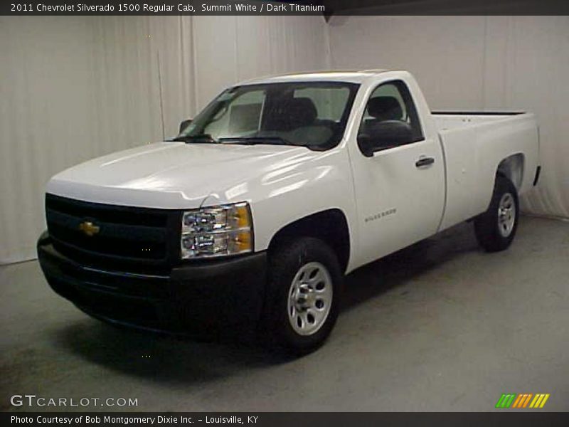 Summit White / Dark Titanium 2011 Chevrolet Silverado 1500 Regular Cab
