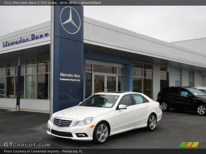 Arctic White / Almond/Black 2011 Mercedes-Benz E 350 Sedan