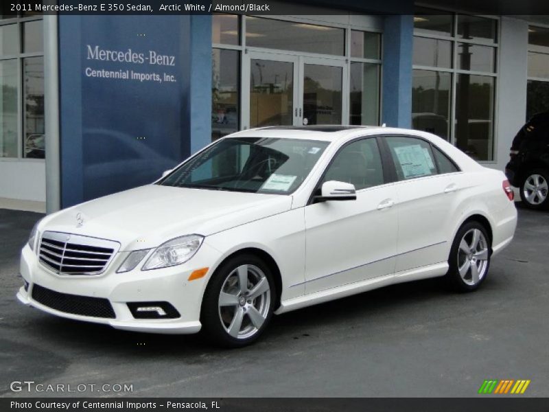 Arctic White / Almond/Black 2011 Mercedes-Benz E 350 Sedan