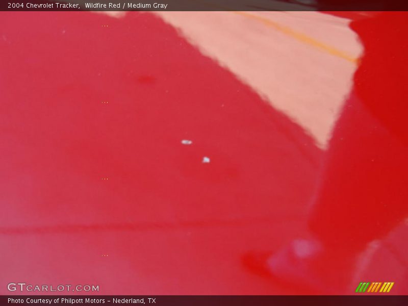 Wildfire Red / Medium Gray 2004 Chevrolet Tracker
