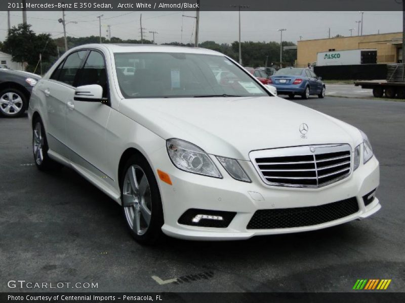 Arctic White / Almond/Black 2011 Mercedes-Benz E 350 Sedan