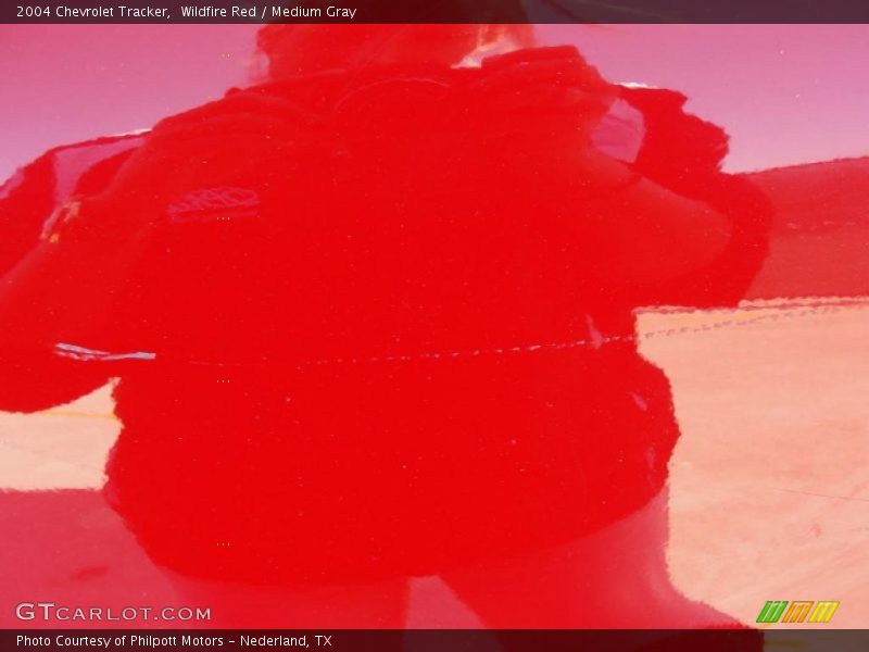 Wildfire Red / Medium Gray 2004 Chevrolet Tracker