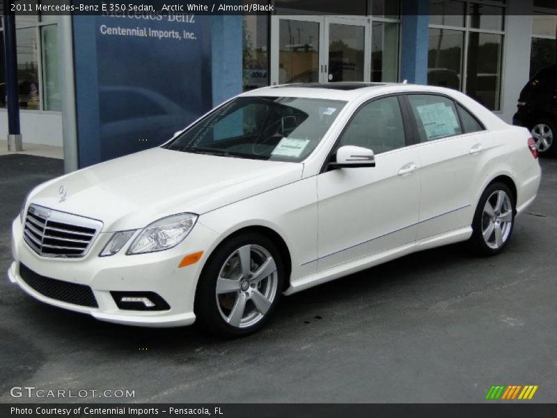 Arctic White / Almond/Black 2011 Mercedes-Benz E 350 Sedan