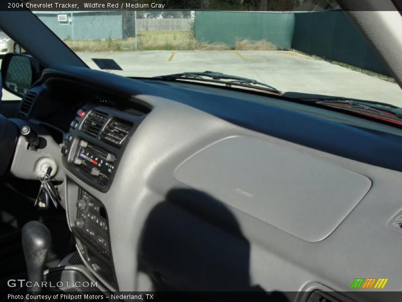 Wildfire Red / Medium Gray 2004 Chevrolet Tracker